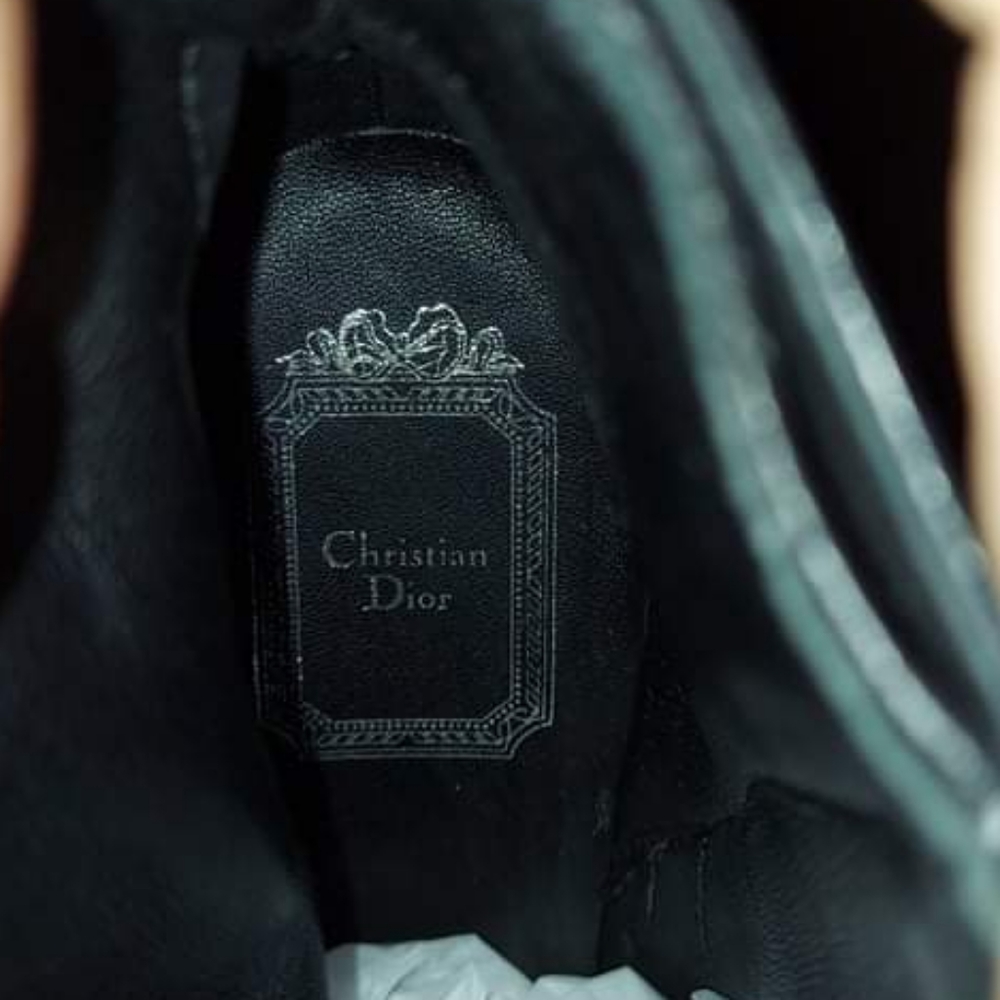 Christian Dior size 37 1/2 ( US size 7.5) Black